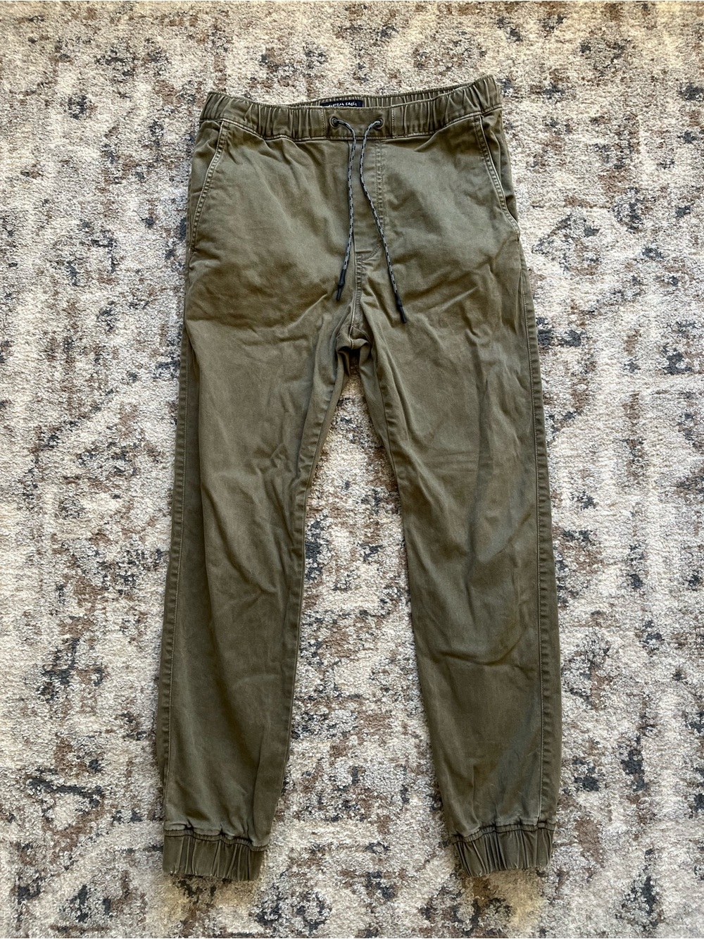 American Eagle Men's Small Green Khaki Joggers